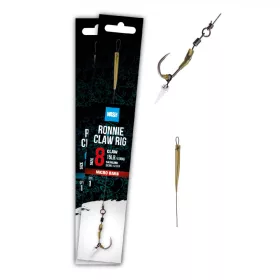   Nash Ronnie Claw Rig 4 Fără barbetă, Montură pre-legată cu ochet