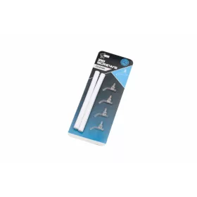   Nash Zig Screws Clear Aliniator de cârlig cu șurub cu burete Transparent