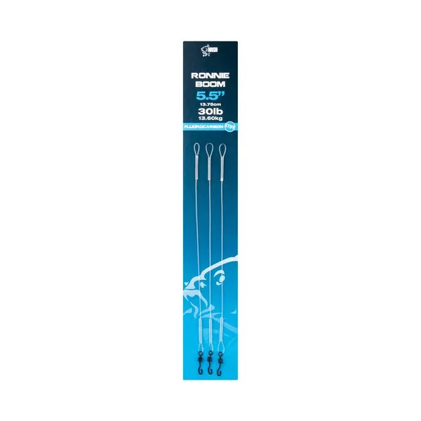 Nash Ronnie Boom 14cm Leader din Fluorocarbon 3buc