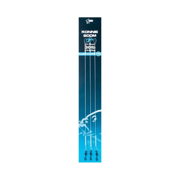 Nash Ronnie Boom 18cm Leader din Fluorocarbon 3buc