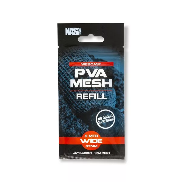 Nash Webcast PVA Plasă de Reîncărcare Lată 37mmx5m