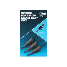 Nash Speed Ezi Drop Lead Clip Silt Clip de plumb 8 buc