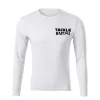 TackleBait Tricou cu Mânecă Lungă cu Logo Alb XXL