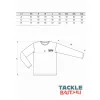 TackleBait Tricou cu Mânecă Lungă cu Logo Alb XXL