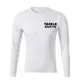 TackleBait Tricou cu mânecă lungă cu logo Alb 3XL
