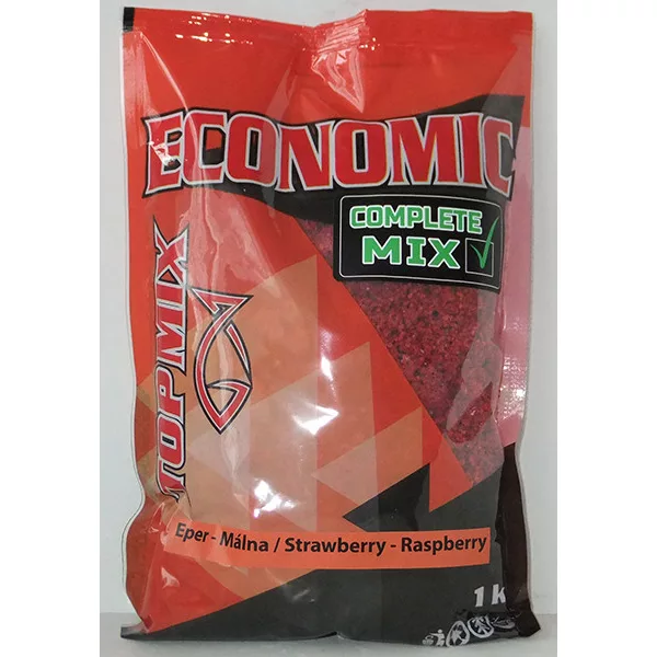 Top Mix Economic Complete-Mix Căpșuni-Zmeură Nadă 1kg