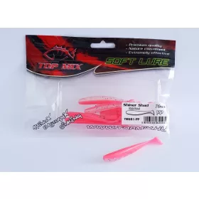 Top Mix Shiner Shad Pink Pearl 7,6cm Momeală Plastic 10buc