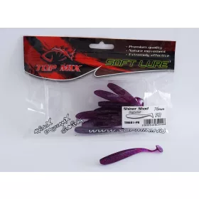 Top Mix Shiner Shad Purple Red 7,6cm Momeală Plastic 10buc
