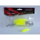 Top Mix Shiner Worm Chartreuse 6,0cm Momeală din plastic tip vierme 10buc
