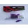 Top Mix Shiner Worm Purple Red 6,0cm Momeală Plastică tip Vierme 10buc