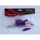 Top Mix Shiner Worm Purple Red 6,0cm Momeală Plastică tip Vierme 10buc