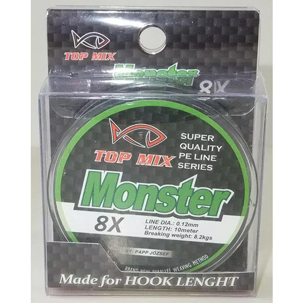 Top Mix X8 Monster 0,12mm 10m Fir împletit pentru forfac