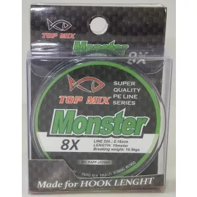 Top Mix X8 Monster 0,16mm 10m Fir împletit pentru forfac