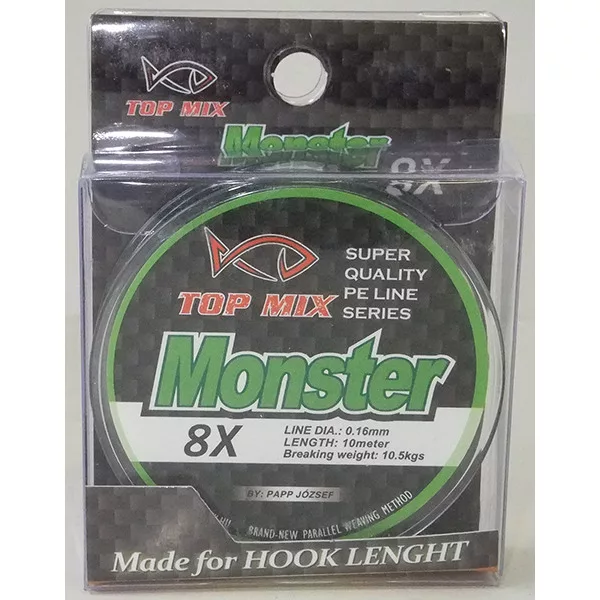 Top Mix X8 Monster 0,16mm 10m Fir împletit pentru forfac