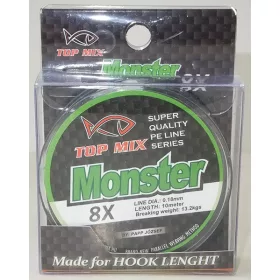 Top Mix X8 Monster 0,18mm 10m Fir împletit pentru forfac