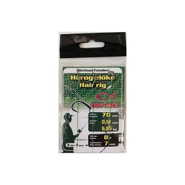 Top Mix Method Feeder 8 Împletit Legat în prealabil Cu ochi, Cârlig cu barbă Cu spin de momeală 3 buc