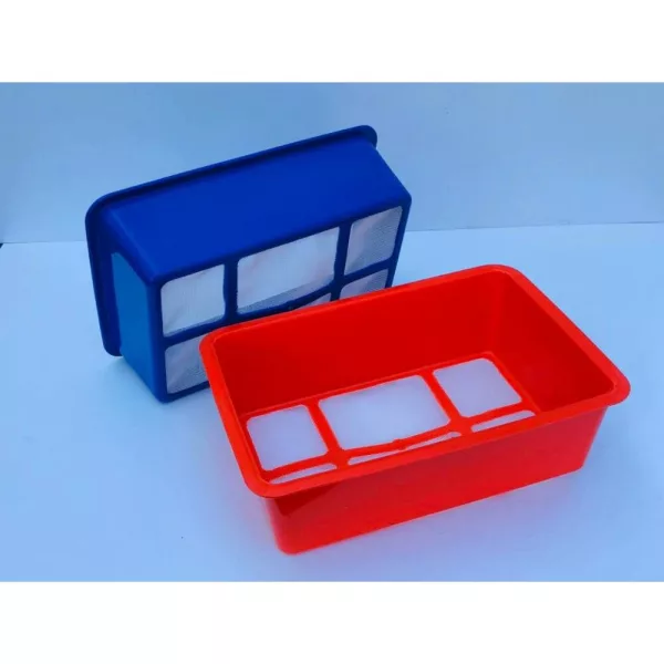 TOP MIX Tavă de momeală din plastic cu fund sită, 20x30x10cm