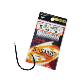   Sasame Chinu 80cm 0,20mm 4 Lapkás, Szakállas Előkötött Horog 10db