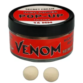 Venom High Power Pop-Up Boilie Secret Cream Boilies 16mm 45g