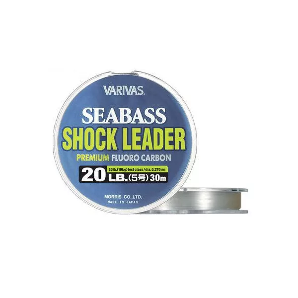Varivas Sea Bass Shock Leader Fluorocarbon 30m 0,405mm 22lb Fir de forfac Fluorocarbon