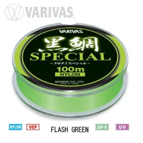   Varivas Kurodai Special Vep Mono Flash Green 100m #2 0,235mm Fir principal monofil