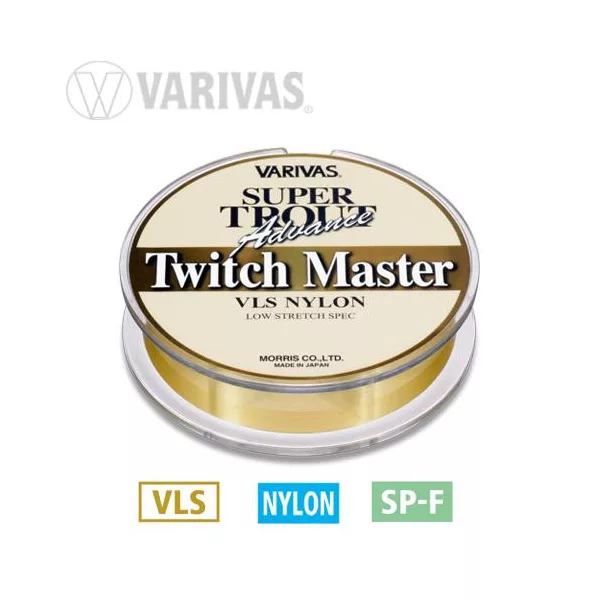 Fir Principal Monofil Varivas Super Trout Twitch Master 100m 0,128mm 3lb Gold