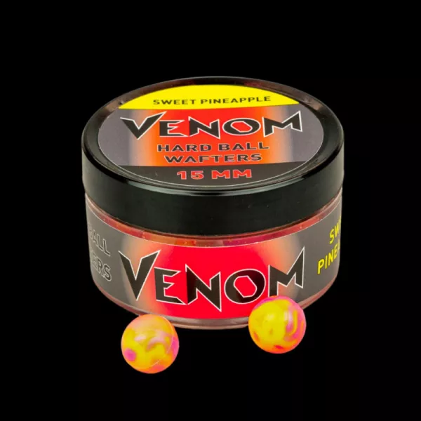 Feedermánia Venom Hard Ball Wafters 15mm Sweet Pineapple Boilie de nădire