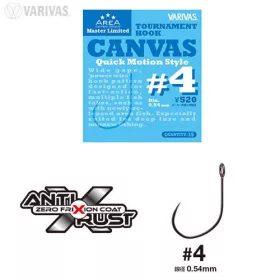   Varivas Super Trout Area Tournament Canvas #4 Quick Motion Style Cârlig Fără Barbă 15db