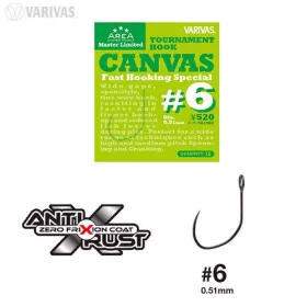   Varivas Super Trout Area Tournament Canvas #6 Fast Hooking Special Cârlig fără barbetă 15 buc