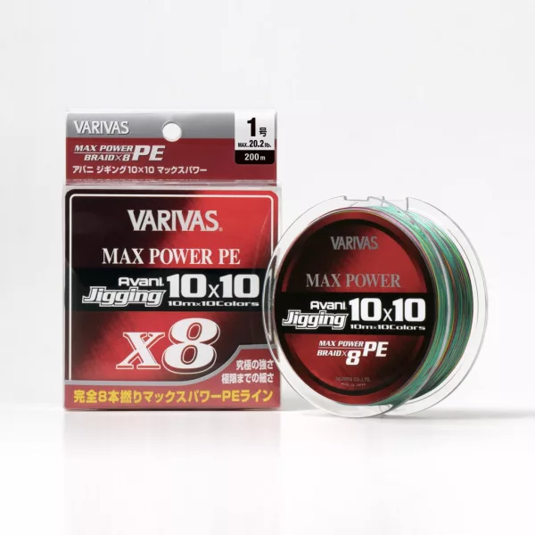 Varivas Avani Jigging 10x10 Max PE X8 200m #3,0 48lb Fir Textil Împletit