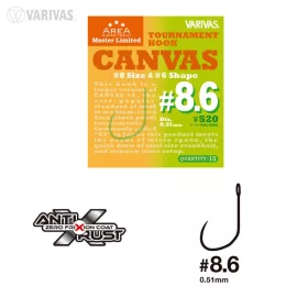   Varivas Super Trout Area Tournament Canvas #8,6 Specială pentru Agățare Rapidă Cârlig Fără Barbetă 15buc