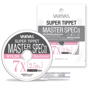   Varivas Super Tippet Master Spec ll Nylon 5X 50m 0,148mm 4,7lb Fir lider de muscă