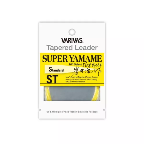 Varivas Lider Conic Tapered Leader Super Yamame Flat Butt ST 4,57m 0,18mm 5X Flash Yellow Lider pentru fly-fishing