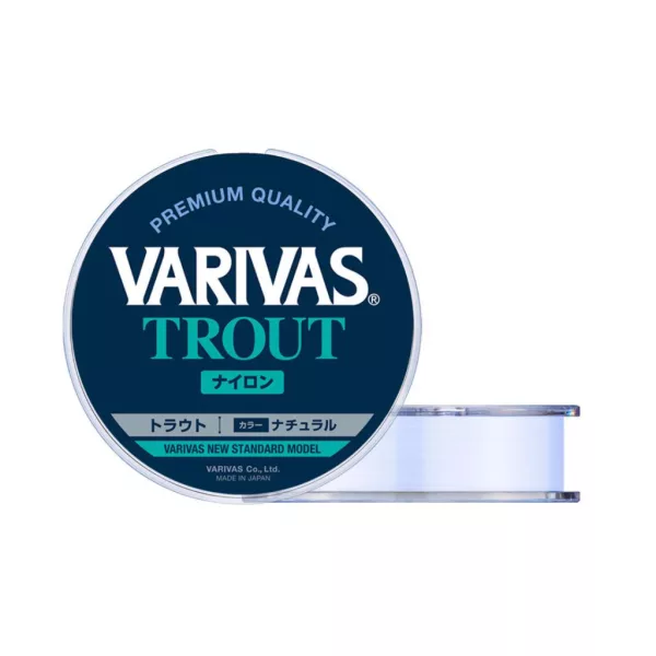 Varivas Trout 100m 0,128mm 2,5lb Fir principal monofilament natural