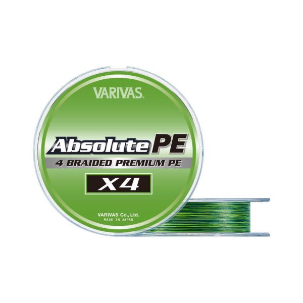 Varivas Absolute Premium PE X4 150m #0,6 0,128mm 10lb Marking Green Fir principal împletit