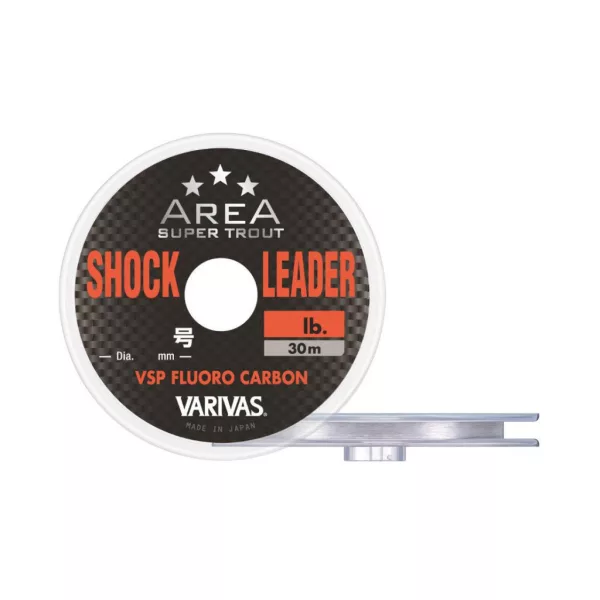 Varivas Super Trout Area VSP Fluorocarbon ShockLeader 30m 0,165mm 5lb Fluorocarbon Fir înainte