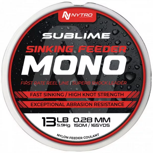 Nytro Sublime Sinking Feeder 0,23mm 150m Fir principal monofilament