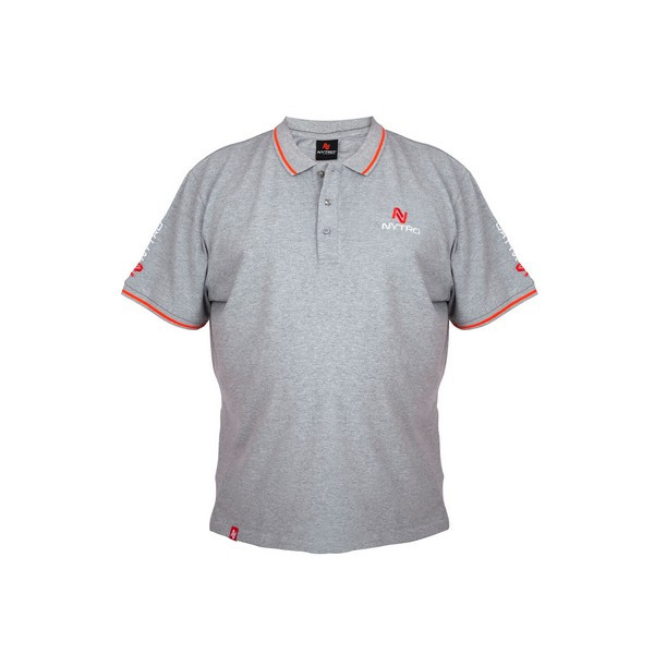 Nytro Light Marl Grey Polo Shirt Tricou Polo 3XL