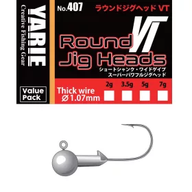 Yarie 407 Round VT Thick Wire 3/0 2,0gr Cap Jig 10buc