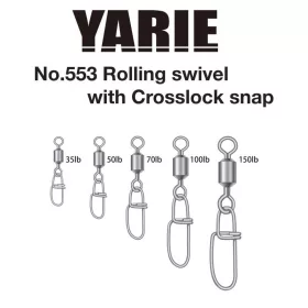 Yarie 553 Crosslock Snap 150lb Agrafă 4db