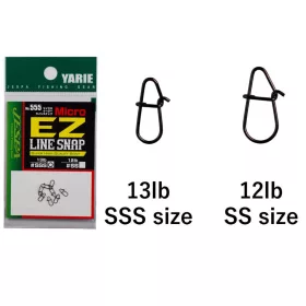 Yarie 555 Micro Ez Line Snap 13lb SSS Agrafă 8 buc