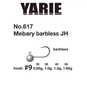 Yarie 617 Mebary Barbless 9 0,85gr Cap Jig 5db