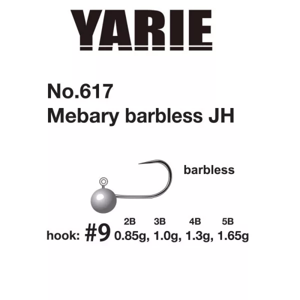 Yarie 617 Mebary Barbless 9 1,3gr Cap Jig 5buc