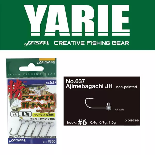 Yarie 637 Ajimeba Gachi 6 0,4gr Cap Jig 5buc