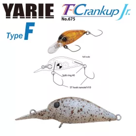   Yarie T-Crankup Jr 675 Tip F 2,8cm 1,8gr C22 Tana Color Vobler