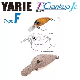 Yarie 675 T-Crankup Jr Type F 2,8cm 1,8gr C24 Crap Wobbler
