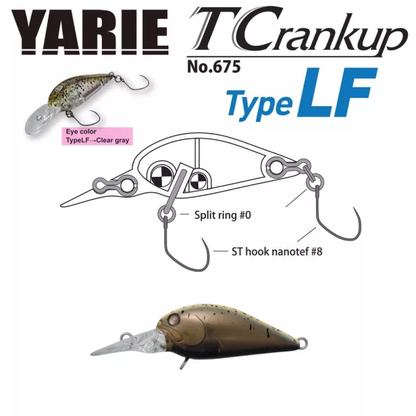 Yarie T-Crankup 675 Type LF 3,5cm 2,6gr C28 CA Uny Wobbler