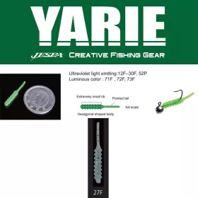   Yarie Amibaits 691 2,3cm 27F Ag Blue Nalucă de Cauciuc 14buc