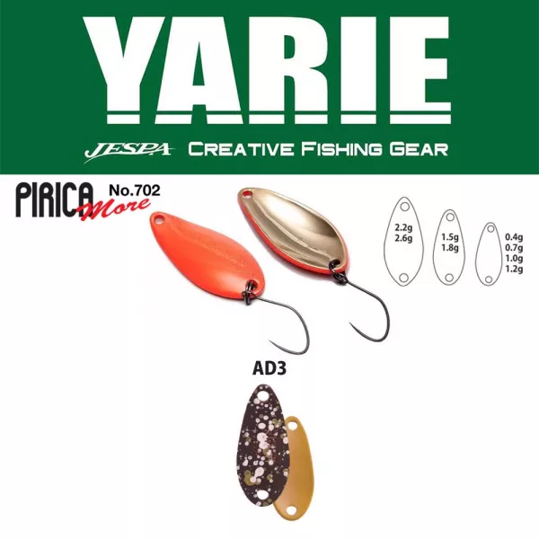 Yarie 702 Pirica More 1,0gr AD3 Sako Pellet Lingură Rotativă
