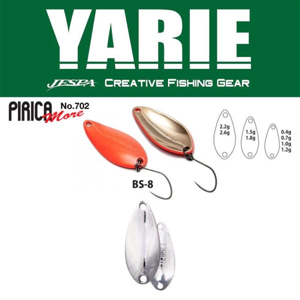 Yarie 702 Pirica More 2,2gr BS-8 Silver Lingură Oscilantă